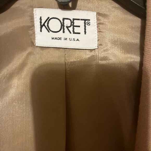 Vintage Koret  Blazer Jacket Womens Size 16 Brown One Button Long Sleeves - Picture 6 of 8